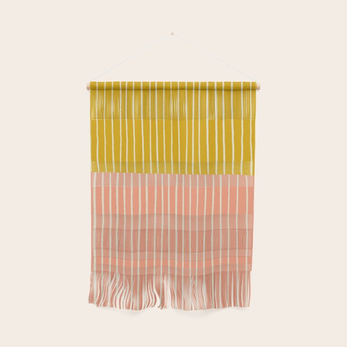 Peach & Tulip Yellow | PATTERN 06: The Retro Edition Wall Hanging Gallery Image 1
