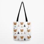 Seamless kids pattern with lovely cute bears and forest Tote Bag Gallery Image 2