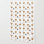 Seamless kids pattern with lovely cute bears and forest Wallpaper Gallery Image 2