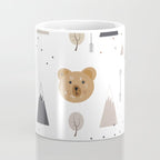 Seamless kids pattern with lovely cute bears and forest Coffee Mug Gallery Image 4