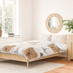 Seamless kids pattern with lovely cute bears and forest Duvet Cover Gallery Image 2