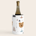 Seamless kids pattern with lovely cute bears and forest Wine Chiller Gallery Image 3