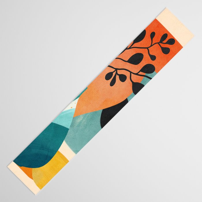 Modern Abstract Vases with Plant 2 Table Runner Gallery Image 3