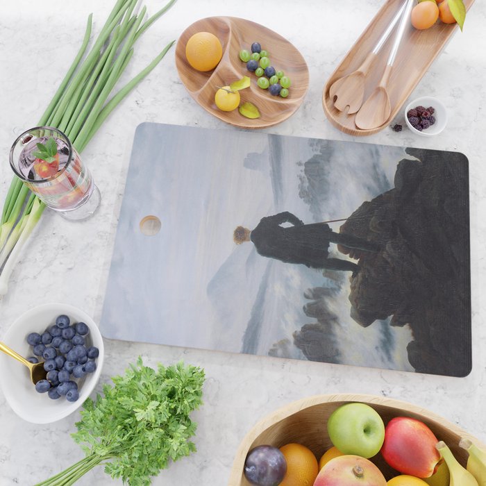 The wanderer above the sea of fog by Caspar David Friedrich Cutting Board Gallery Image 2