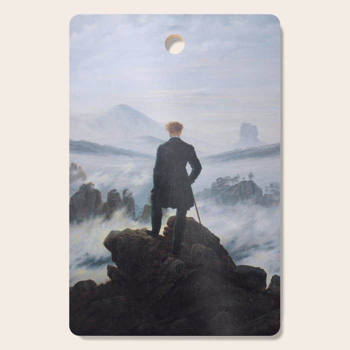 The wanderer above the sea of fog by Caspar David Friedrich Cutting Board Gallery Image 1
