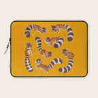 Ringtail - yellow Laptop Sleeve Gallery Image 1