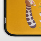 Ringtail - yellow Laptop Sleeve Gallery Image 3