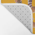 Ringtail - yellow Bath Mat Gallery Image 2