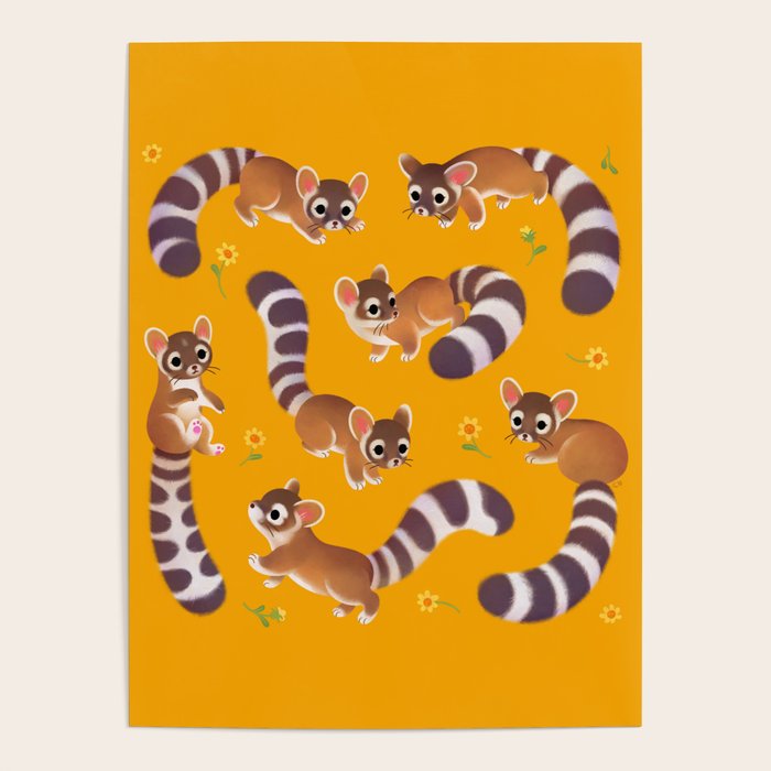 Ringtail - yellow Poster Gallery Image 4