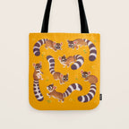 Ringtail - yellow Tote Bag Gallery Image 1