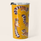 Ringtail - yellow Travel Mug Gallery Image 3