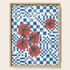 Tomatoes Checkered Grid Serving Tray Gallery Image 1