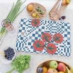 Tomatoes Checkered Grid Cutting Board Gallery Image 2