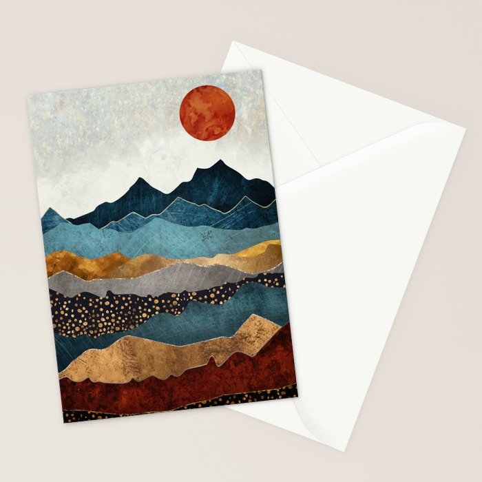 Amber Dusk Stationery Card Gallery Image 2