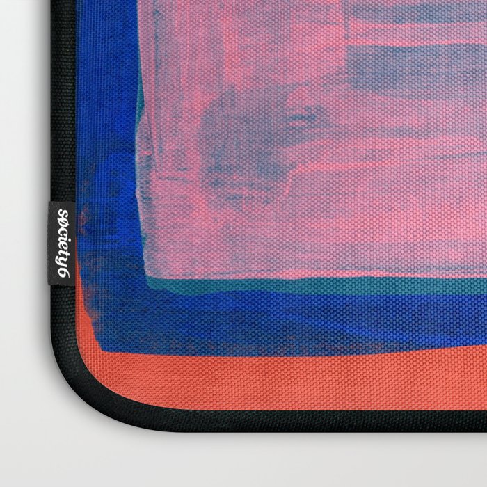 Double Blue Pink Colourfield  Laptop Sleeve Gallery Image 3