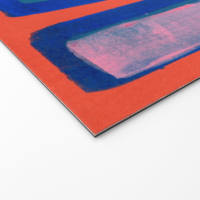 Double Blue Pink Colourfield  Welcome Mat Gallery Image 2