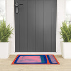 Double Blue Pink Colourfield  Welcome Mat Gallery Image 3