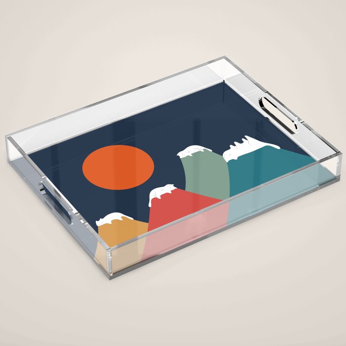 Cat Landscape 10 Acrylic Tray Gallery Image 1