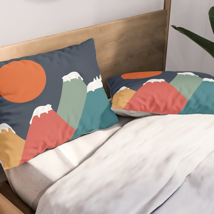 Cat Landscape 10 Pillow Sham Gallery Image 2