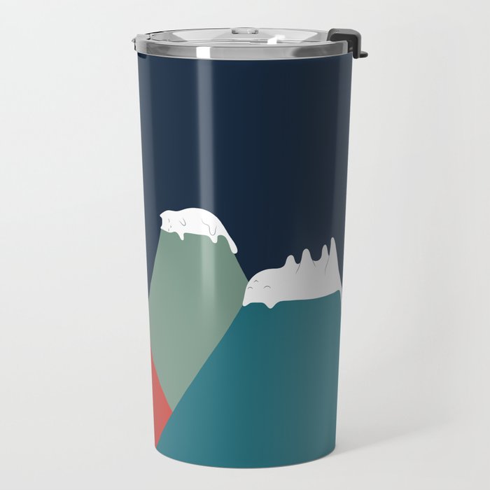 Cat Landscape 10 Travel Mug Gallery Image 2