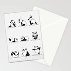 Panda Yoga Stationery Card Gallery Image 2