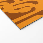 Mid Century Modern Loops Retro 70s Light Brown and Light Orange Pattern Welcome Mat Gallery Image 2