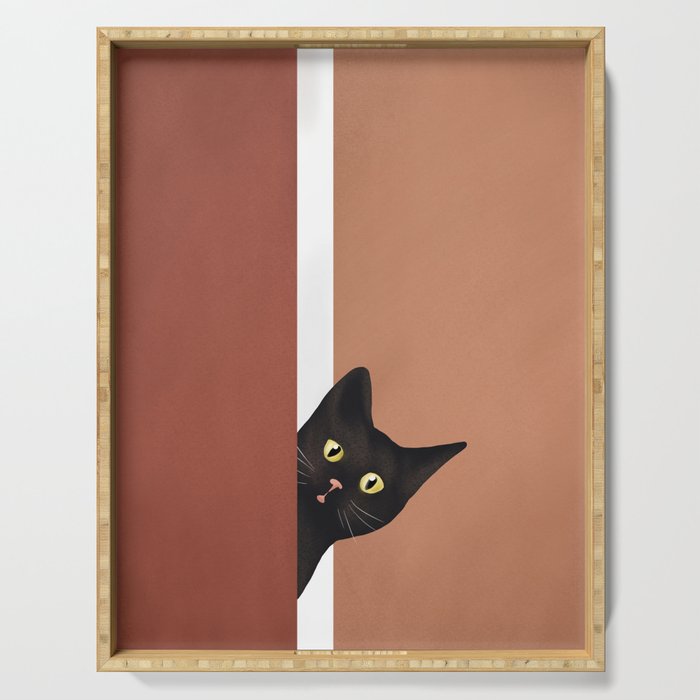 Peeking In Serving Tray Gallery Image 1