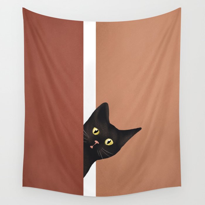 Peeking In Wall Tapestry Gallery Image 4