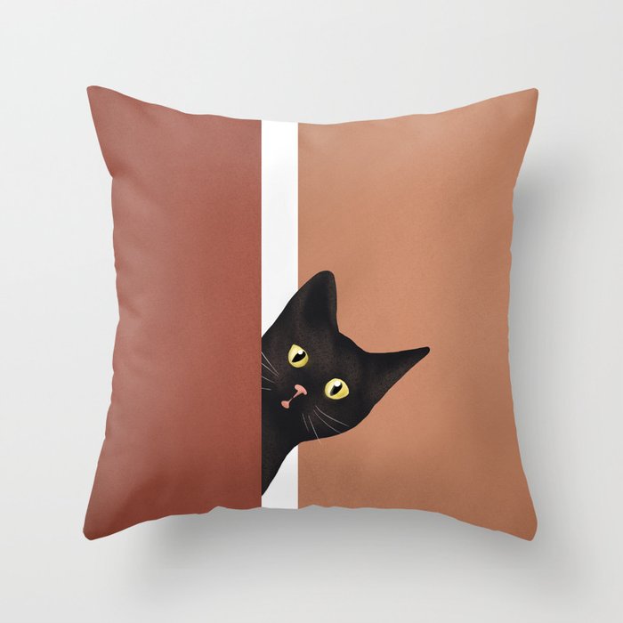 Peeking In Throw Pillow Gallery Image 6