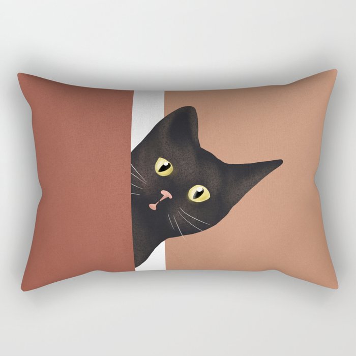 Peeking In Rectangular Pillow Gallery Image 2