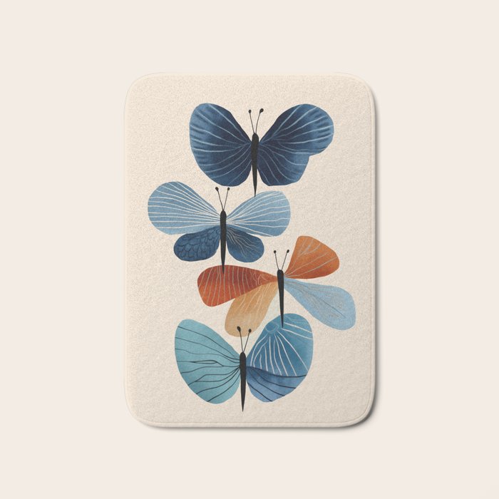 Butterfly in Bloom Bath Mat Gallery Image 1