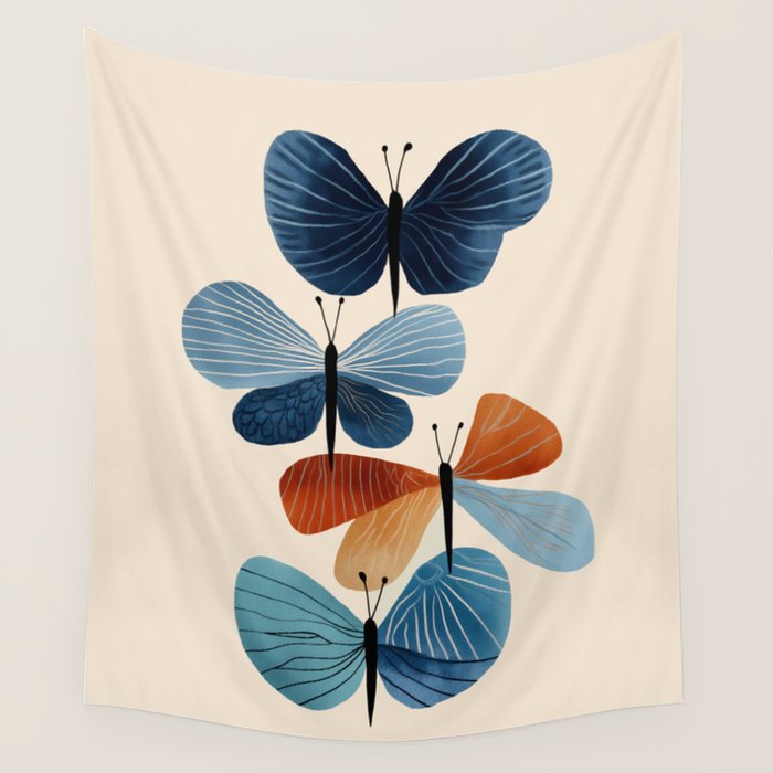 Butterfly in Bloom Wall Tapestry Gallery Image 1