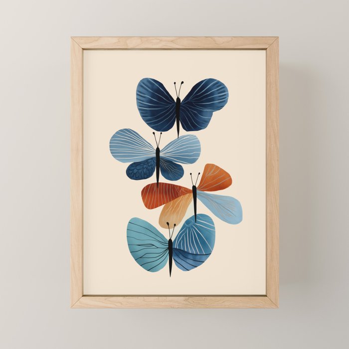 Butterfly in Bloom Mini Art Print Gallery Image 1