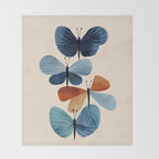 Butterfly in Bloom Throw Blanket Gallery Image 2