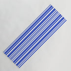  Classic Stripes XXXIV - Bright Blue Yoga Mat Gallery Image 1