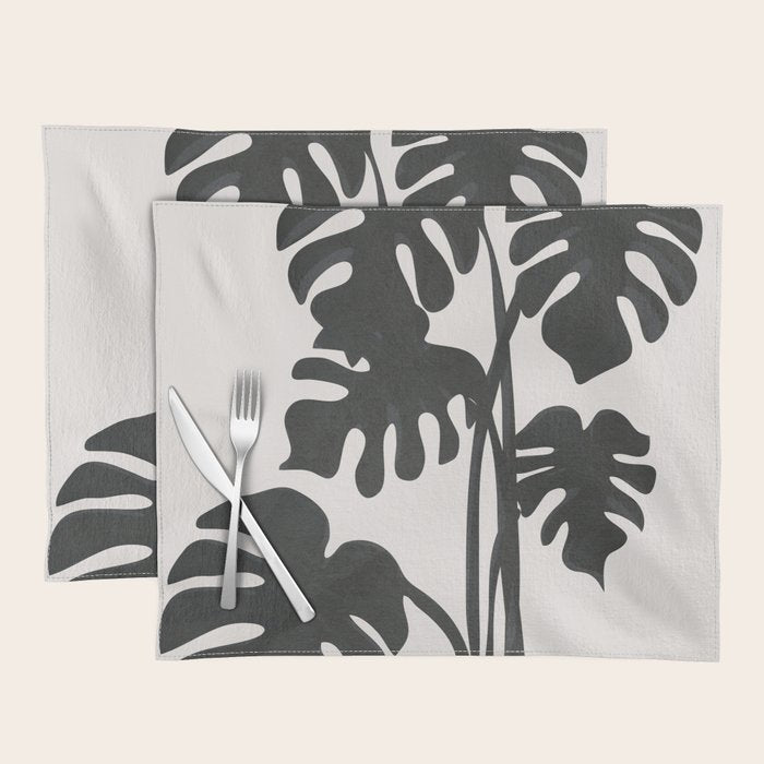 Monstera Line Placemat Gallery Image 1