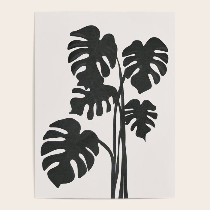 Monstera Line Poster Gallery Image 4