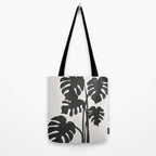Monstera Line Tote Bag Gallery Image 2