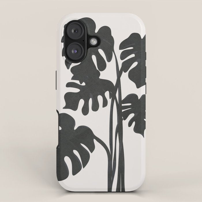 Monstera Line iPhone Case Gallery Image 1