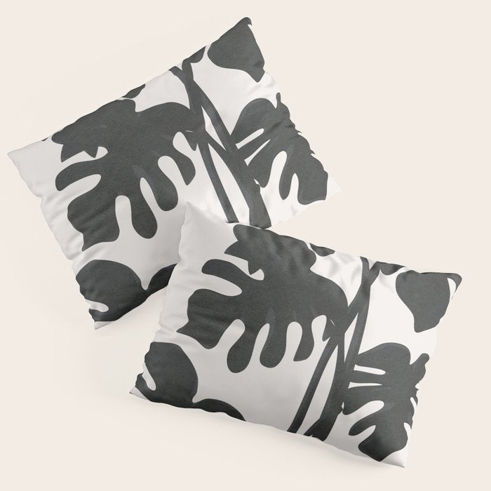 Monstera Line Pillow Sham Gallery Image 1