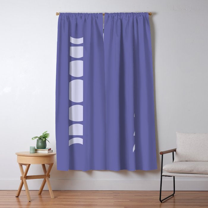 Minimal Moon Phases XII Window Curtain Gallery Image 1