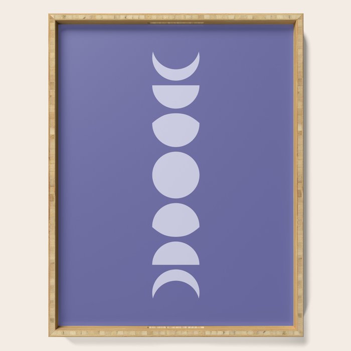 Minimal Moon Phases XII Serving Tray Gallery Image 1