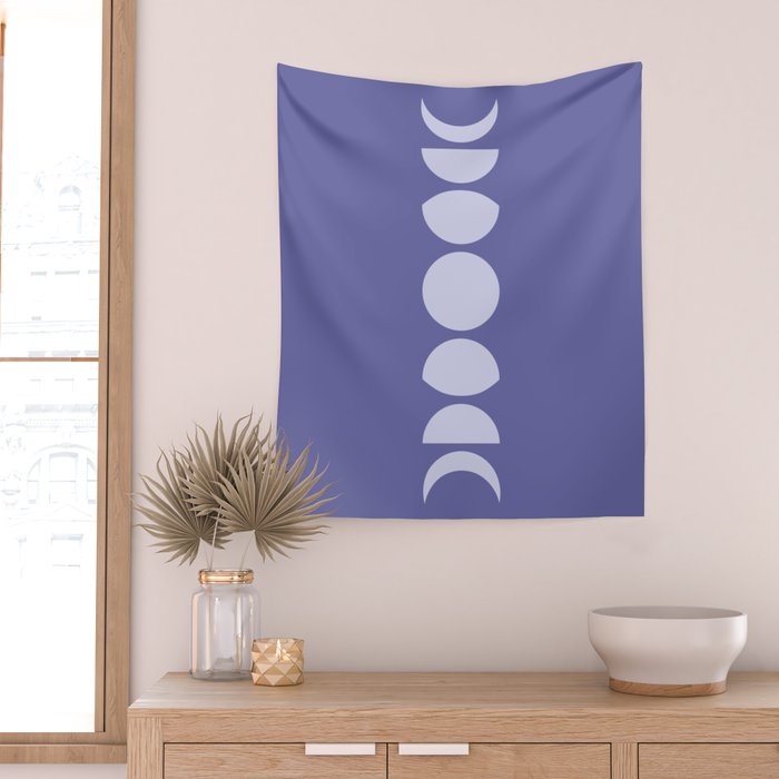 Minimal Moon Phases XII Wall Tapestry Gallery Image 2