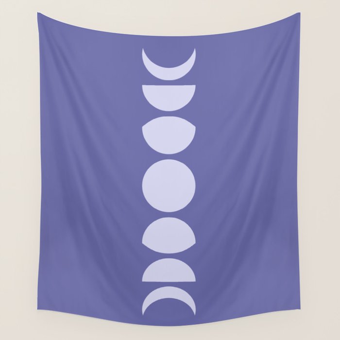 Minimal Moon Phases XII Wall Tapestry Gallery Image 1