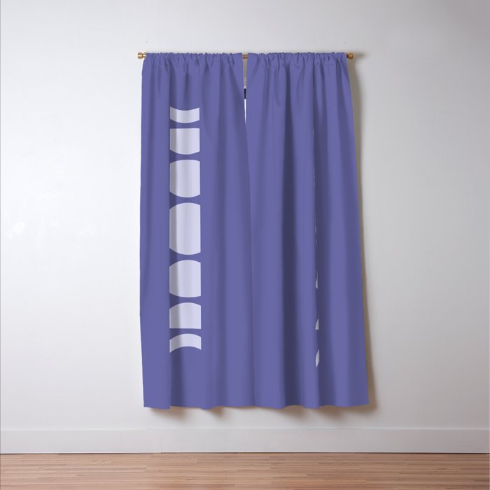 Minimal Moon Phases XII Window Curtain Gallery Image 3