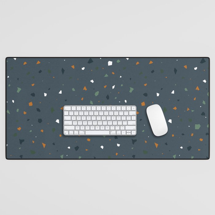 Dark Terazzo Desk Mat Gallery Image 1