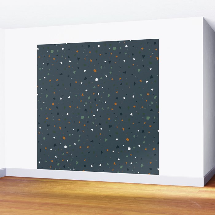 Dark Terazzo Wall Mural Gallery Image 2