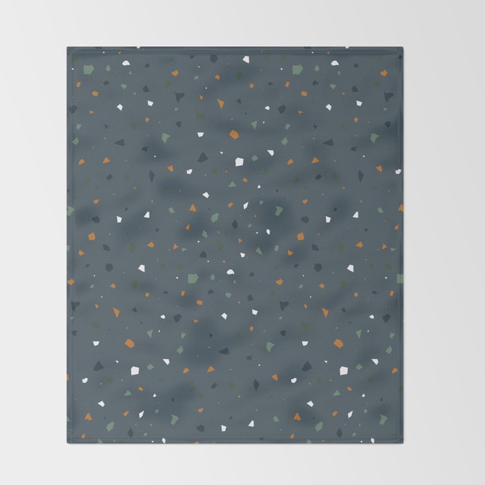 Dark Terazzo Throw Blanket Gallery Image 2