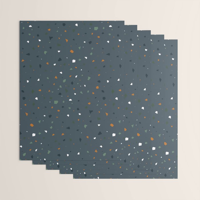 Dark Terazzo Wrapping Paper Gallery Image 3