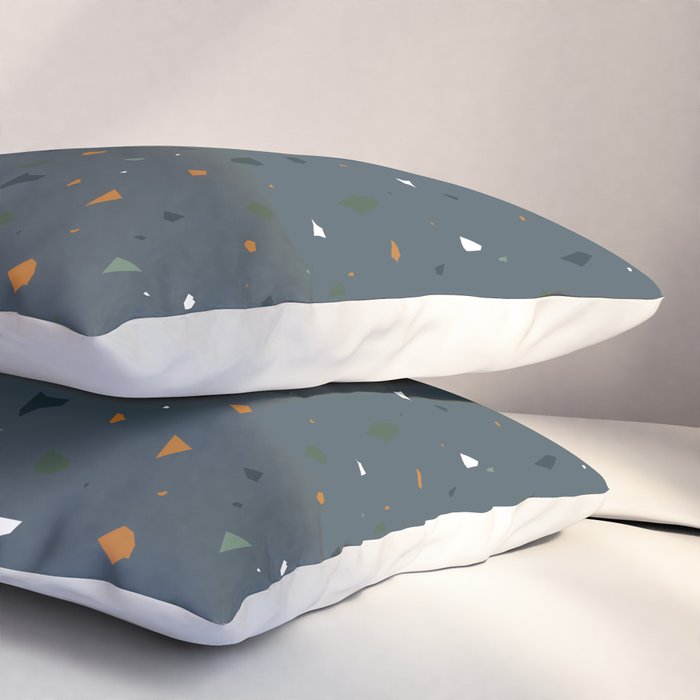 Dark Terazzo Pillow Sham Gallery Image 3